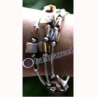Bracelet, Made From Metal, And Shell