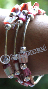 Bracelet, Made From Metal, And Shell