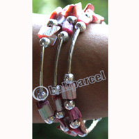 Bracelet, Made From Metal, And Shell
