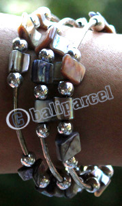 Bracelet, Made From Metal, And Shell