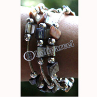 Bracelet, Made From Metal, And Shell