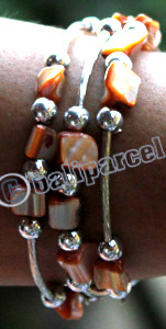 Bracelet, Made From Metal, And Shell