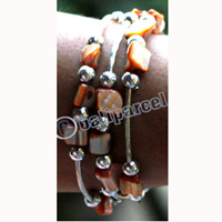 Bracelet, Made From Metal, And Shell