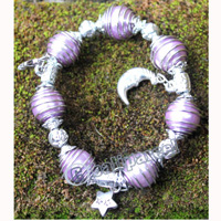 Bracelet, Made From Metal With Beads