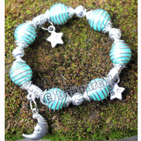Bracelet, Made From Metal With Beads
