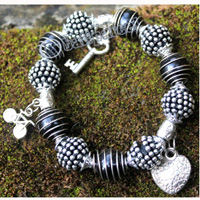 Bracelet, Made From Metal With Beads