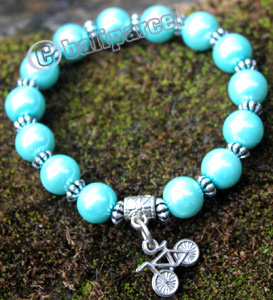 Bracelet, Made From Metal With Beads