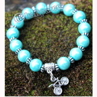 Bracelet, Made From Metal With Beads