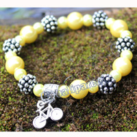 Bracelet, Made From Metal With Beads