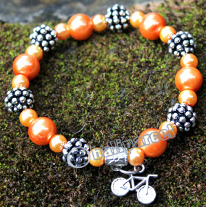 Bracelet, Made From Metal With Beads