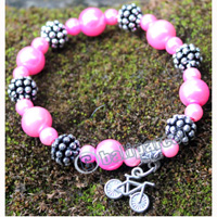 Bracelet, Made From Metal With Beads