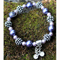 Bracelet, Made From Metal With Beads