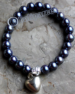 Bracelet, Made From Metal With Beads