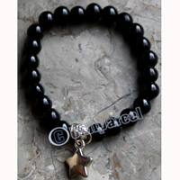 Bracelet, Made From Metal With Beads