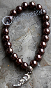 Bracelet, Made From Metal With Beads