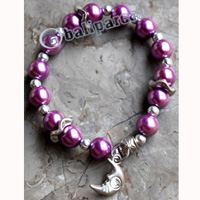 Bracelet, Made From Metal With Beads