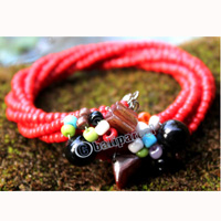 Bracelet, Made From Glassbeads With Shell