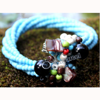 Bracelet, Made From Glassbeads With Shell