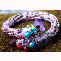 Bracelet, Made From Glassbeads With Shell