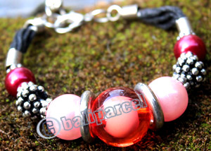 Bracelet, Made From Metal With Beads