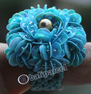 Ring, Made From Glassbeads