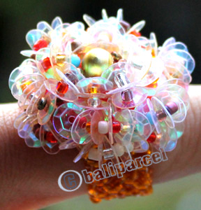 Ring, Made From Glassbeads