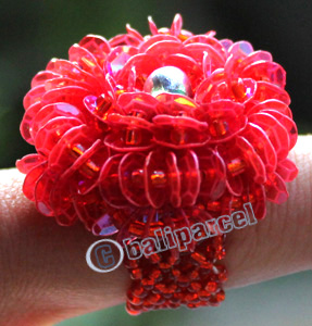 Ring, Made From Glassbeads