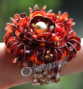 Ring, Made From Glassbeads