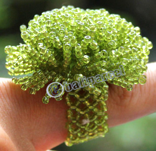 Ring, Made From Glassbeads