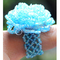 Ring, Made From Glassbeads