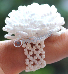 Ring, Made From Glassbeads