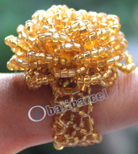 Ring, Made From Glassbeads