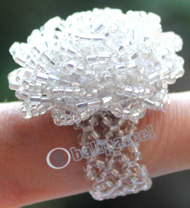 Ring, Made From Glassbeads