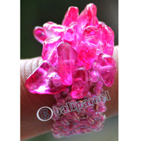 Ring, Made From Glassbeads With Stone