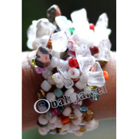 Ring, Made From Glassbeads With Stone