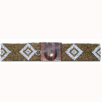 Belt, Handmade From Glassbeads