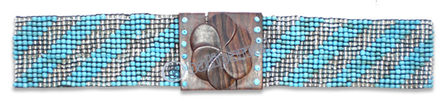 Belt, Handmade From Glassbeads