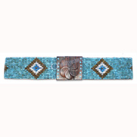 Belt, Handmade From Glassbeads