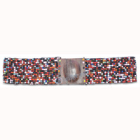 Belt, Handmade From Glassbeads