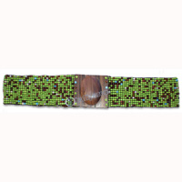 Belt, Handmade From Glassbeads