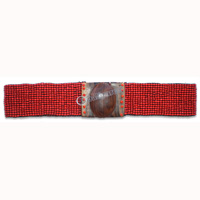 Belt, Handmade From Glassbeads