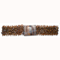 Belt, Handmade From Glassbeads With Stone