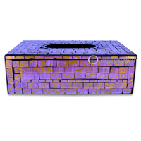 Tissue Holder, Handmade From Mosaic Glass 