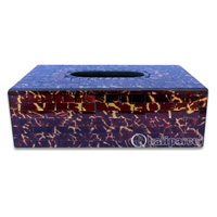 Tissue Holder, Handmade From Mosaic Glass 