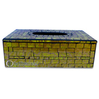 Tissue Holder, Handmade From Mosaic Glass 