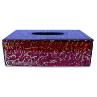 Tissue Holder, Handmade From Mosaic Glass 