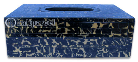 Tissue Holder, Handmade From Mosaic Glass 