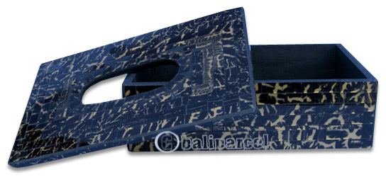 Tissue Holder, Handmade From Mosaic Glass 