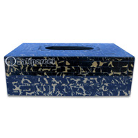 Tissue Holder, Handmade From Mosaic Glass 