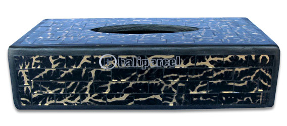 Tissue Holder, Handmade From Mosaic Glass 